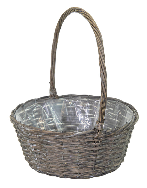 Livia Harvest Basket Grey D24H10/32