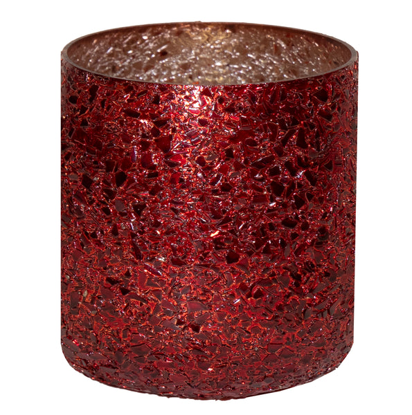 Strass Glass Cylinder Red D 8.5H8.5